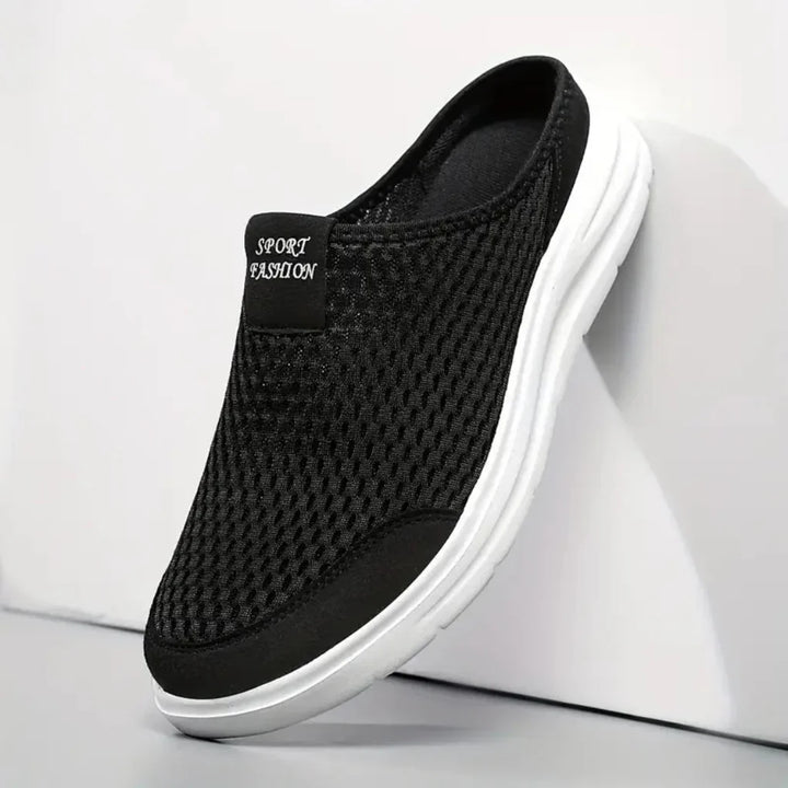 Lightweight men's slip-on comfort sandals with arch support, ideal for spring & summer casual footwear and easy wear.