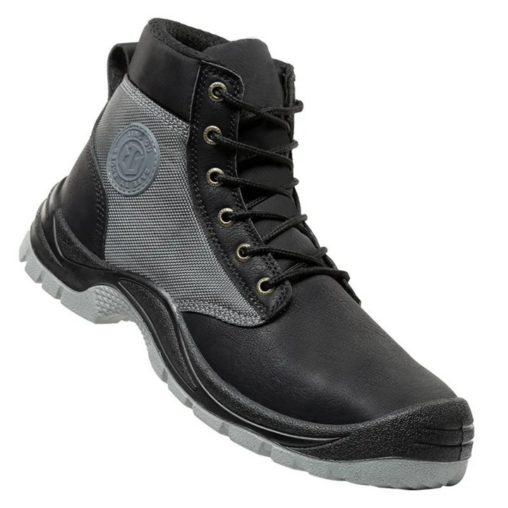 Comfortable orthopedic steel toe boots for men, providing foot protection and arch support on the job.