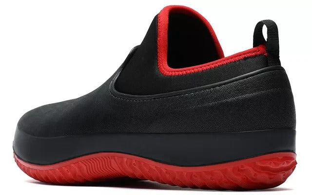 Rugged men's waterproof slip-on work shoes, offering durability, safety, and comfort for various outdoor tasks.