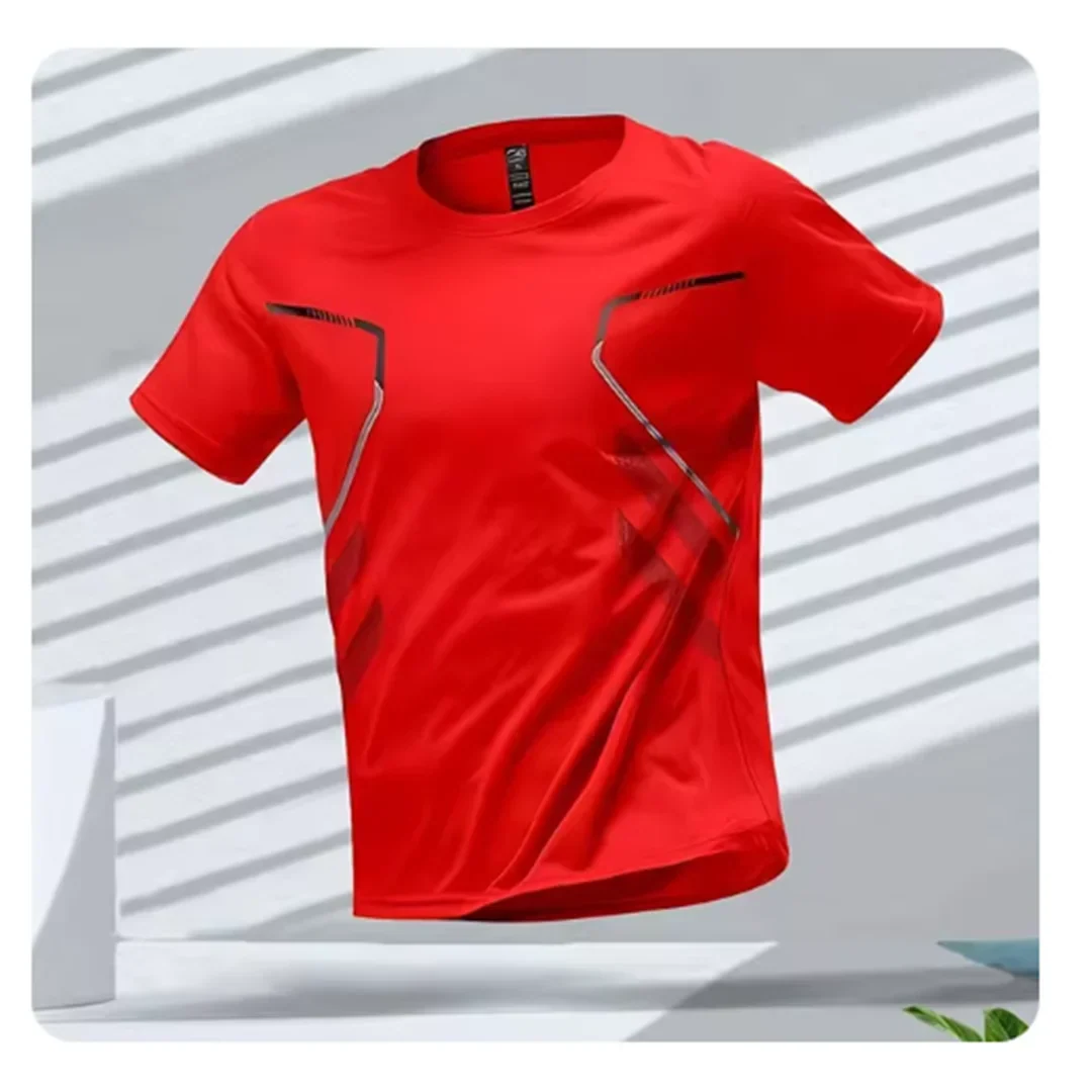 Men's breathable athletic performance t-shirt, ideal for gym, running & active workouts. Moisture-wicking.