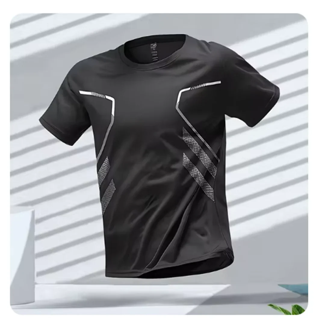 Comfort fit men's short-sleeve performance t-shirt, breathable athletic top for ultimate activewear comfort.