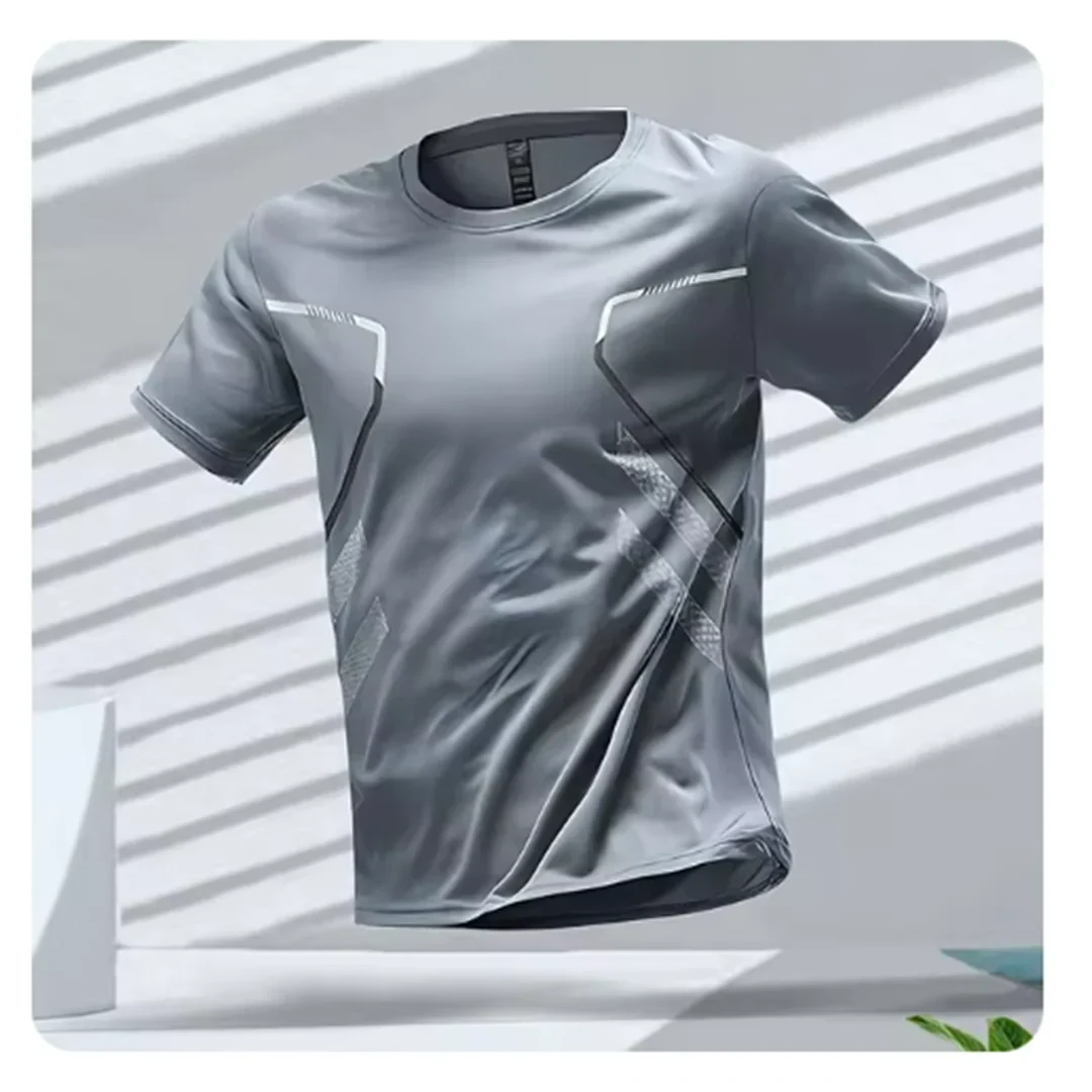 Men's ultimate comfort workout t-shirt. Breathable, moisture-wicking performance top for gym and running.