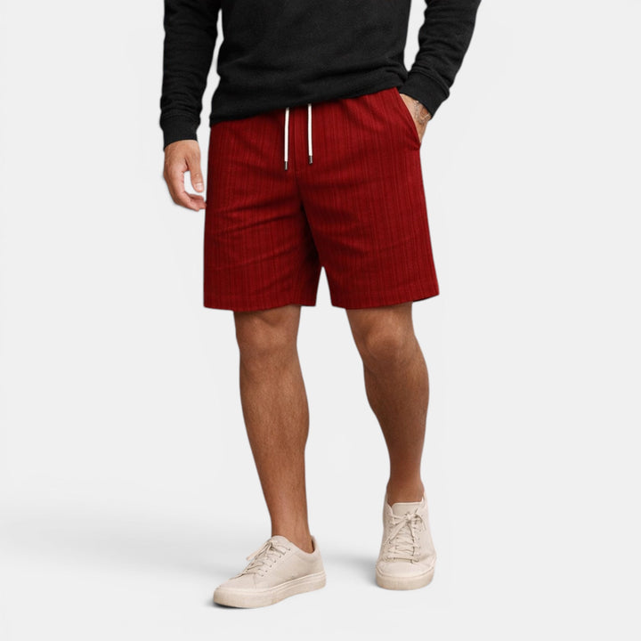 Men's apparel: regular fit breathable shorts for casual summer and beach days.