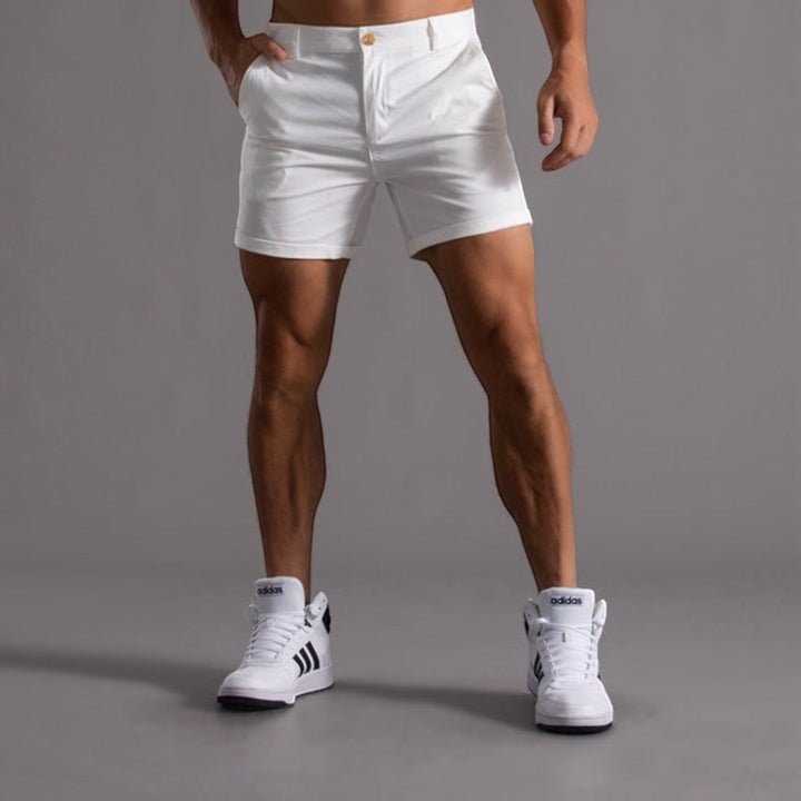 Men's breathable chino shorts in a relaxed fit, perfect for summer holidays & casual warm-weather style.