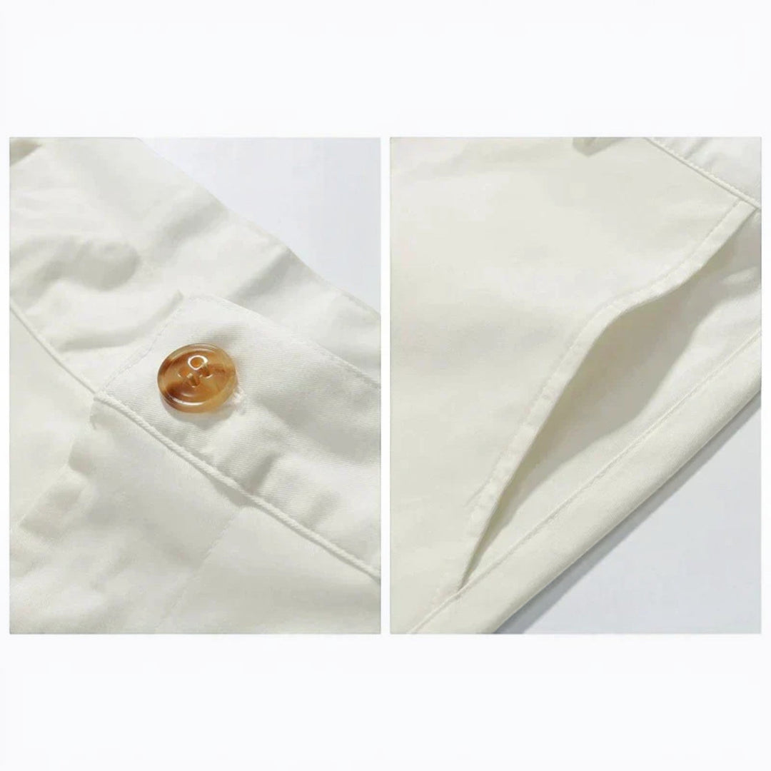 Men's fashion chino shorts, breathable design for summer holidays & casual warm weather, relaxed fit.