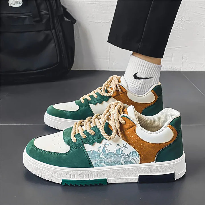 Men's lightweight sneakers, engineered for comfort & breathability, enhancing everyday fashion.
