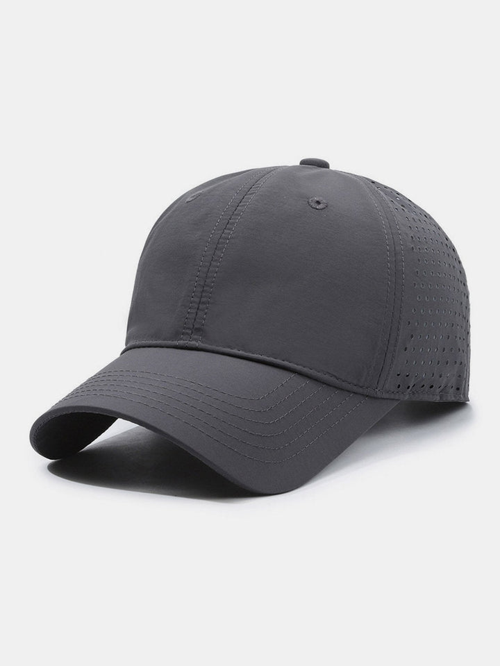 Men's breathable quick-dry baseball cap, lightweight & adjustable, perfect for sport and activewear.