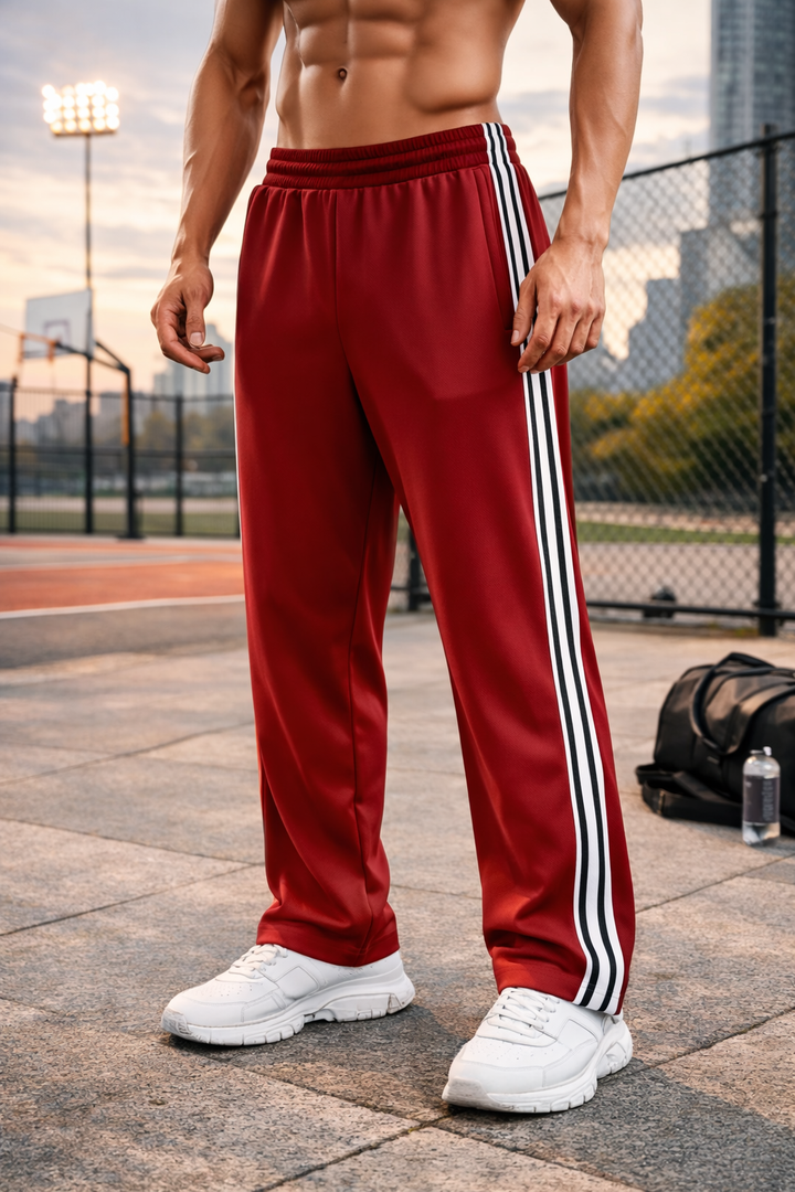Versatile men's sports trousers for training, gym, and daily wear. Lightweight, breathable, and comfortable activewear.