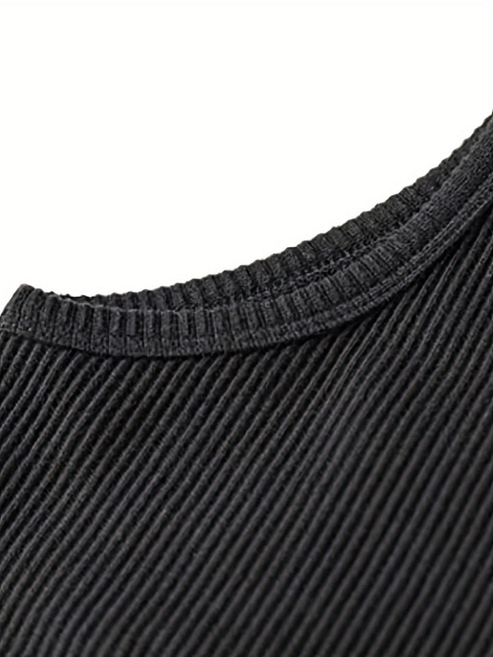 Man running outdoors in a comfortable, breathable men's athletic tank top, ideal for summer workouts.