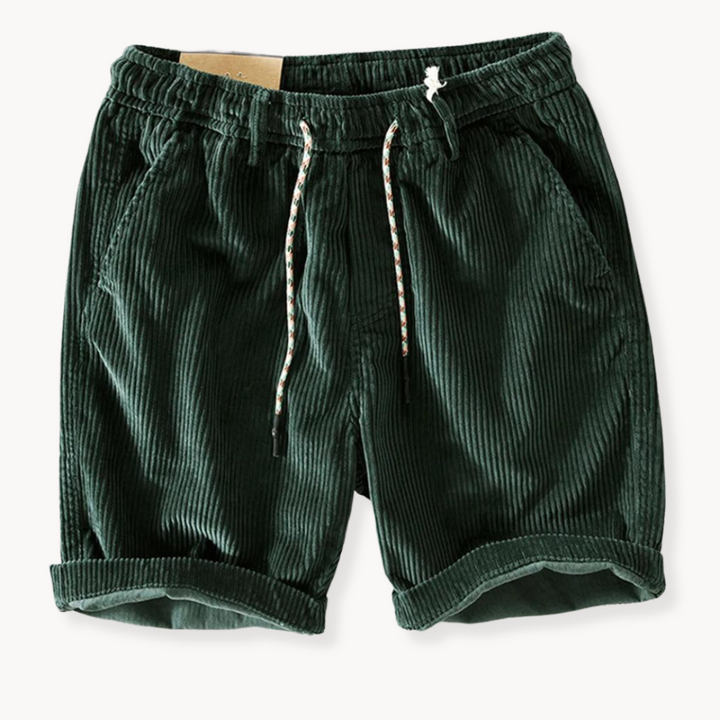 Relaxed fit men's comfortable casual shorts with an adjustable drawstring, perfect for summer leisurewear.