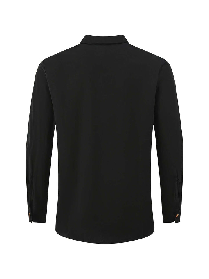 Vacation-ready men's beach set with a loose-fit casual shirt and comfy drawstring pants.