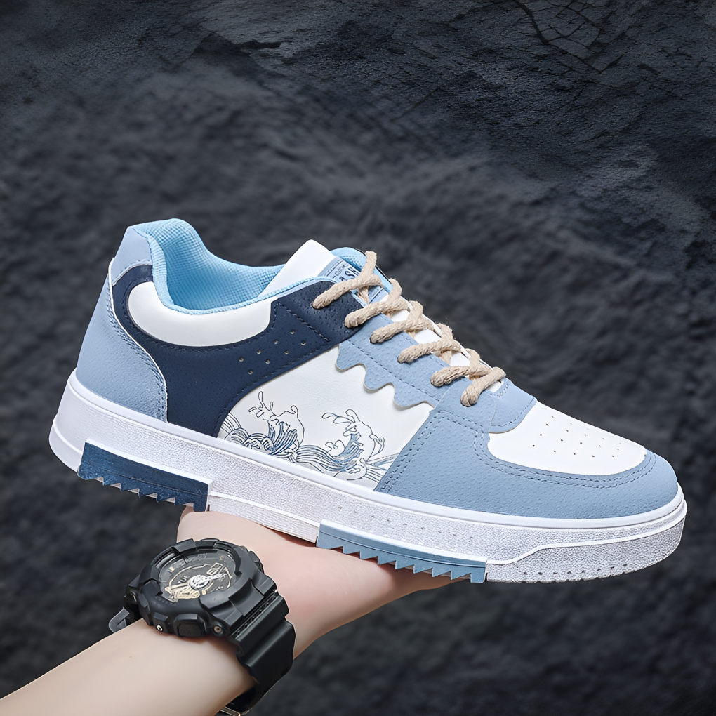 Men's casual breathable sneakers for versatile all-day wear. Comfortable streetwear footwear for men's fashion.