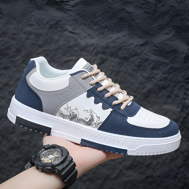 Stylish men's versatile casual sneakers with breathable design. Ideal comfortable footwear for daily wear & streetwear.