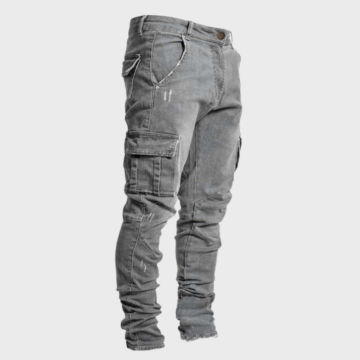 Versatile men's casual cargo trousers with relaxed fit & ample pockets for everyday adventures.