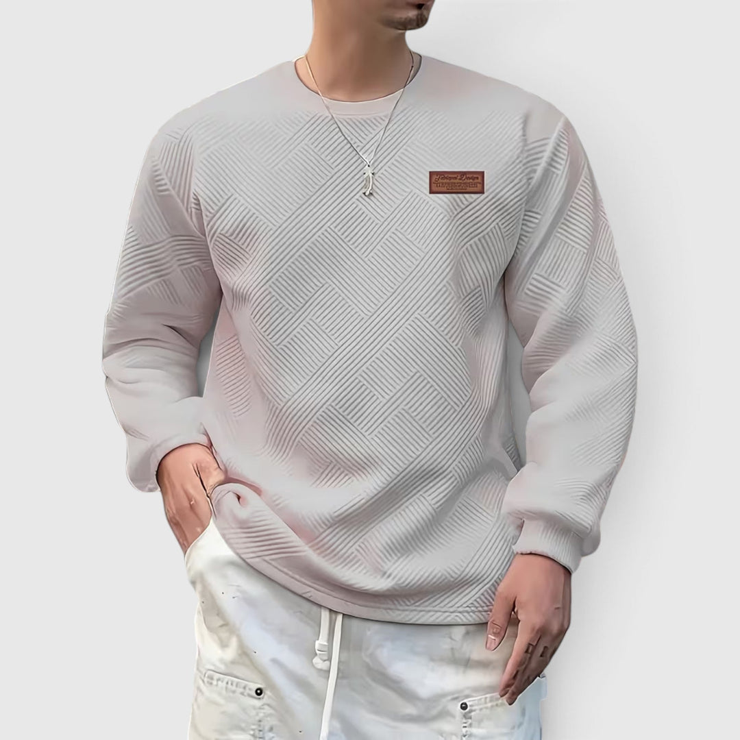 Versatile men's casual crew neck top, perfect for everyday comfort and fashion.