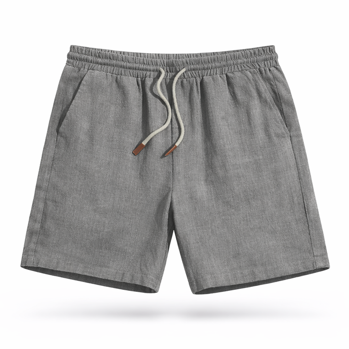 Men's summer casual shorts with an adjustable drawstring waist for comfortable, relaxed fit.