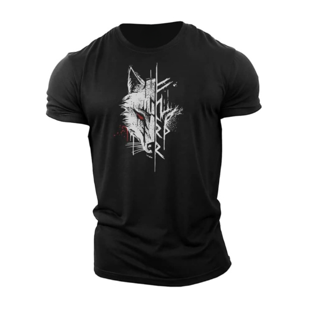 Men's casual graphic print short sleeve t-shirt with a unique design, ideal for everyday fashion and comfort.