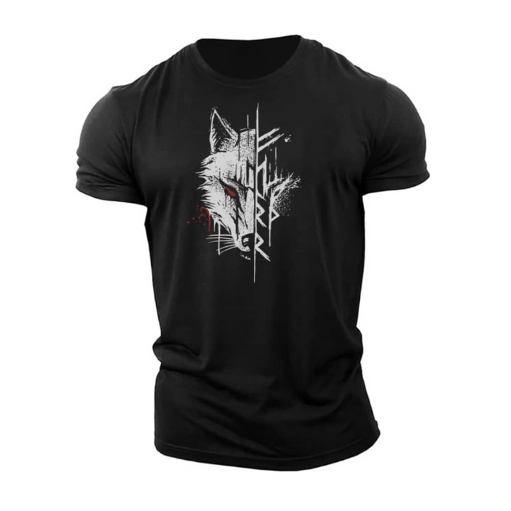 Men's casual graphic print short sleeve t-shirt with a unique design, ideal for everyday fashion and comfort.