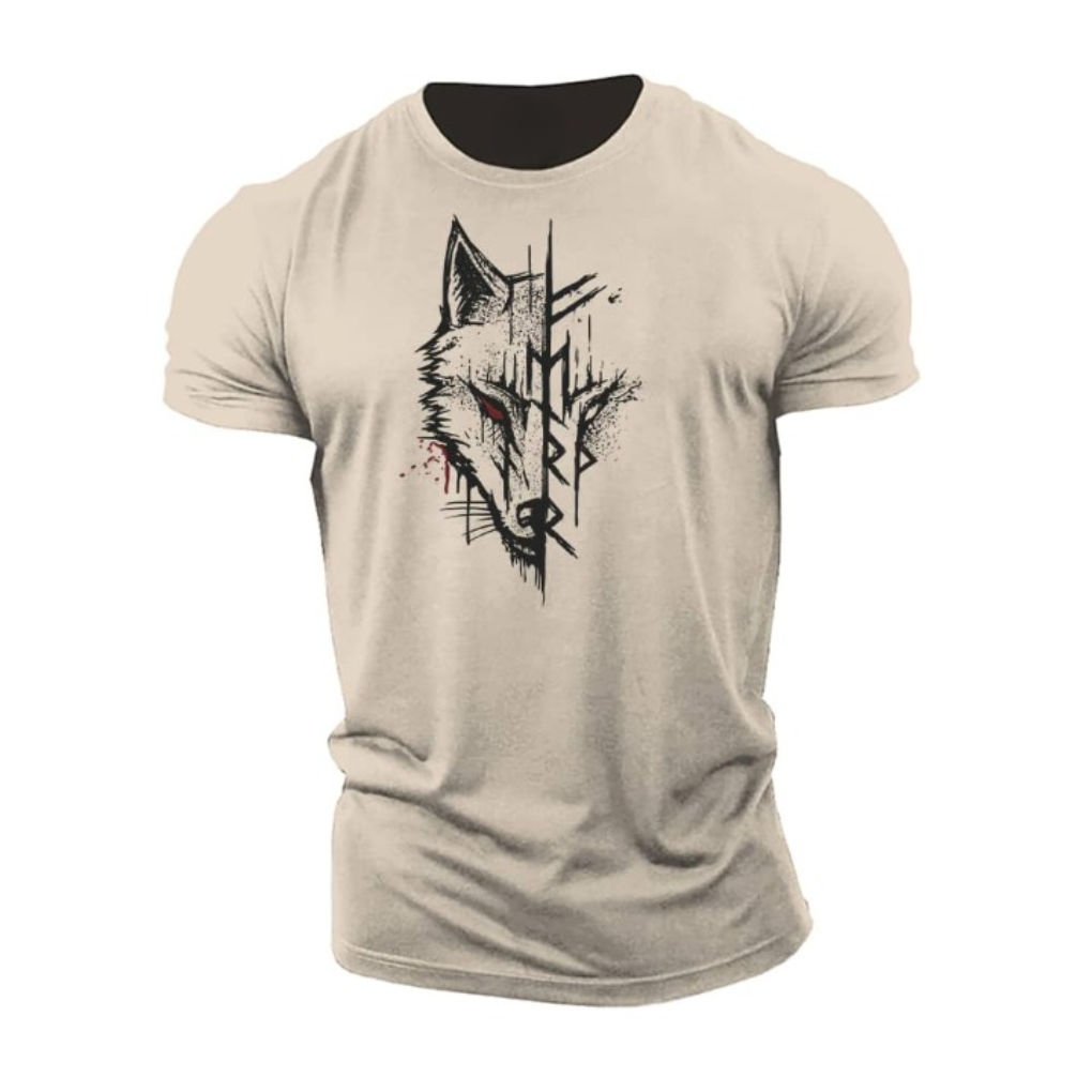 Comfortable men's graphic print t-shirt, a stylish short sleeve top for a relaxed casual wear look.