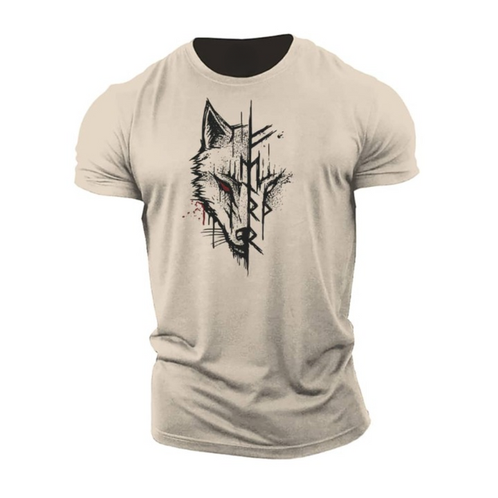 Comfortable men's graphic print t-shirt, a stylish short sleeve top for a relaxed casual wear look.