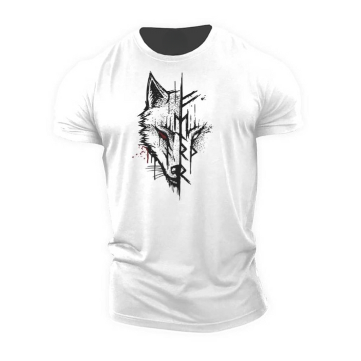 Trendy men's graphic tee, a comfortable short sleeve printed shirt for modern casual fashion.