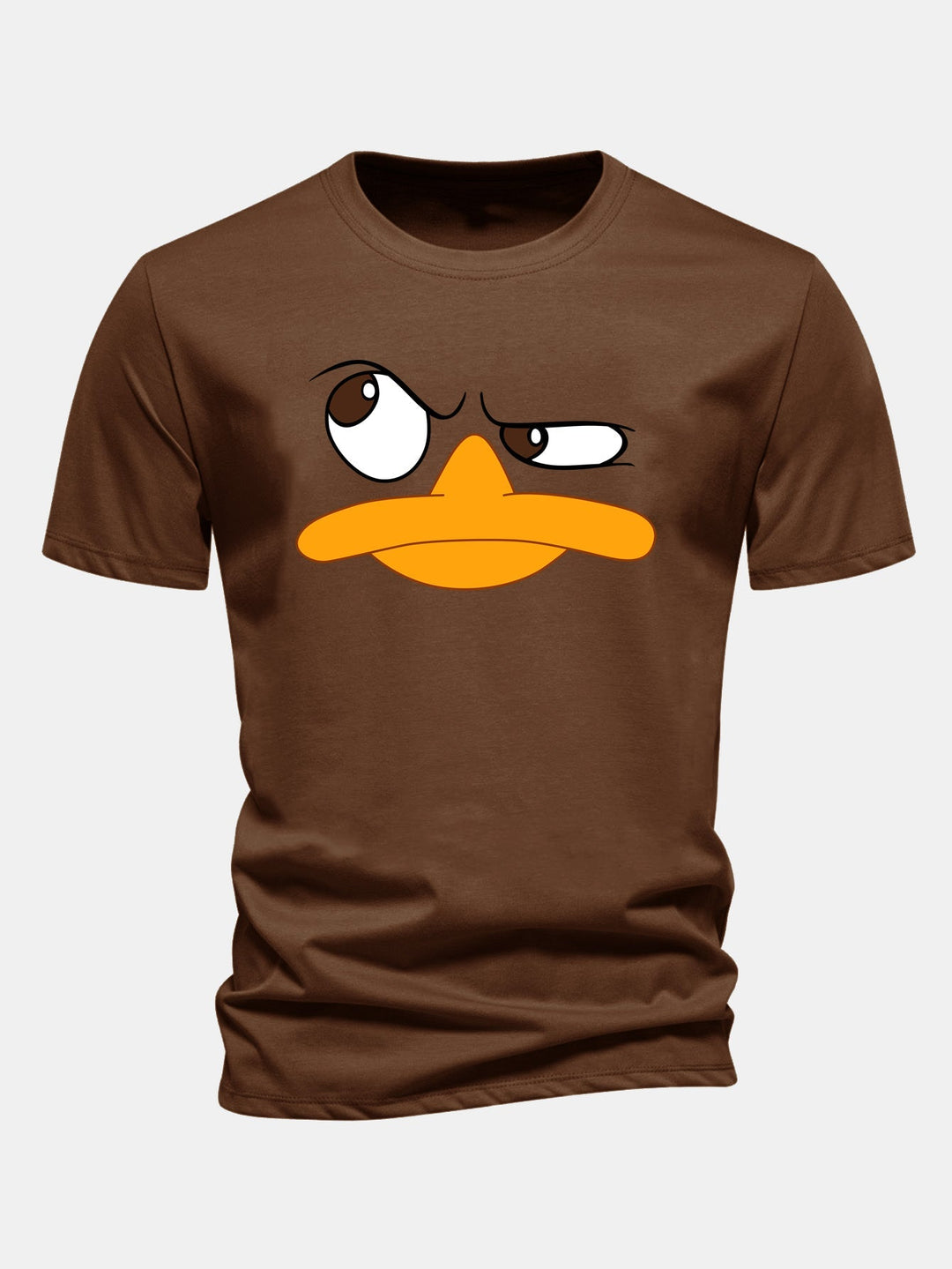 Men's casual t-shirt with a distinctive cartoon face graphic. Comfortable and stylish for a unique streetwear look.
