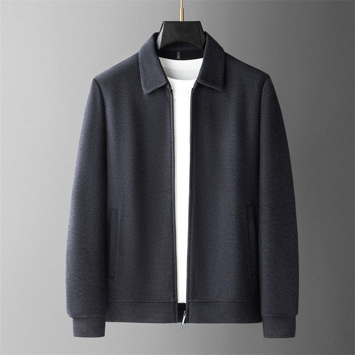 Stylish men's stand collar jacket for everyday fashion, ideal for autumn and casual wear.