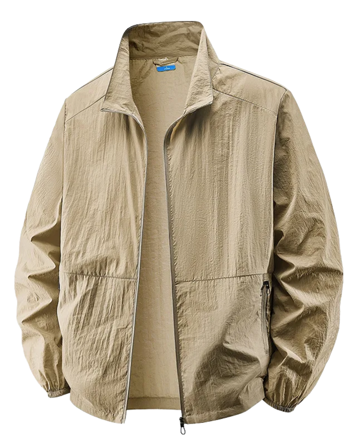 Men's casual lightweight collared jacket in a modern style, perfect for everyday wear. Ideal for spring or fall.