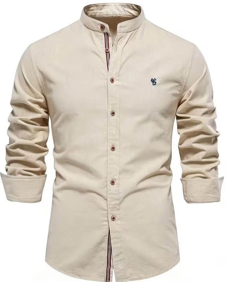 Versatile men's long sleeve casual collar shirt, a modern fashion essential for smart-casual outfits.