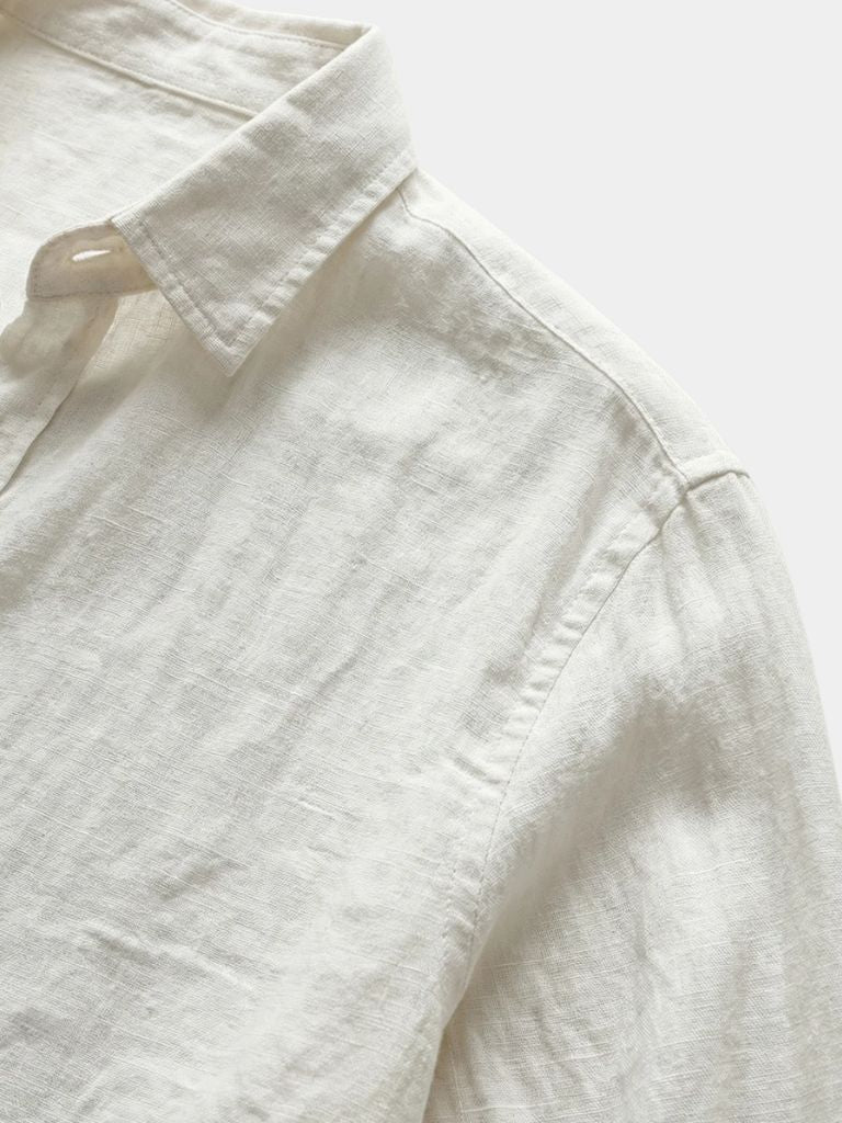 Lightweight men's long sleeve summer shirt, a casual button-down for warm weather comfort and style.