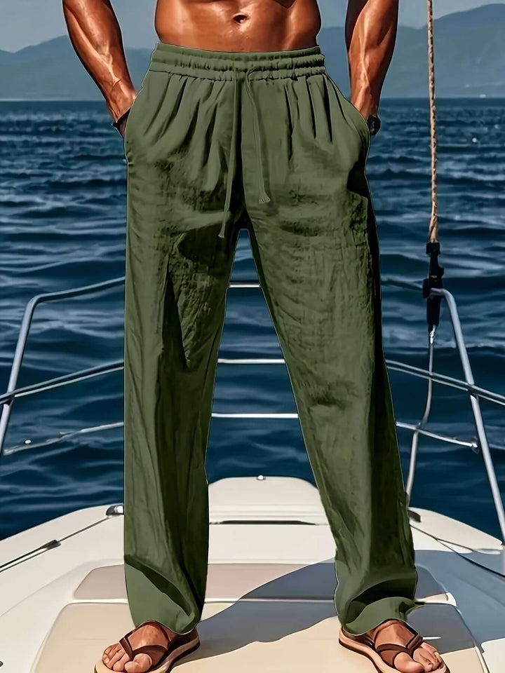 Men's fashion casual loose fit trousers, a must-have for relaxed summer style.