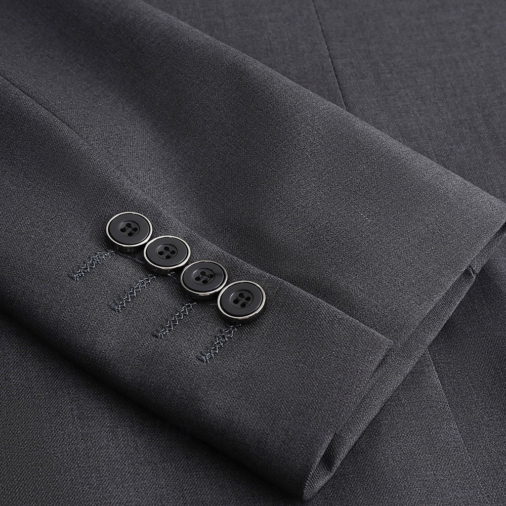 Everyday men's single-breasted casual jacket. Comfortable standard fit, great for versatile layering.