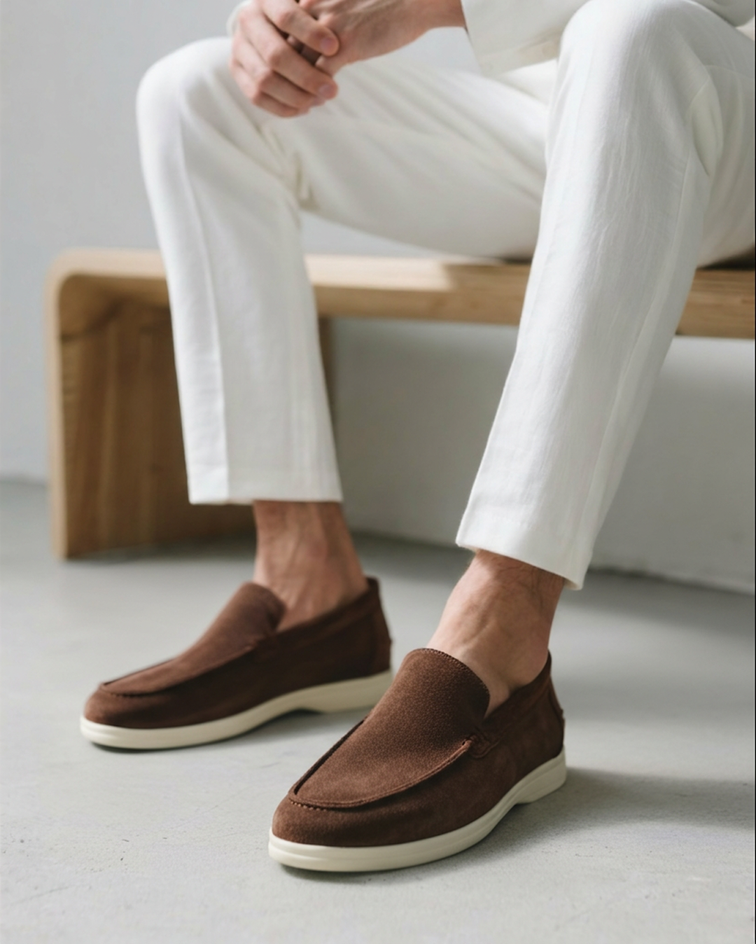Men's slip-on loafers for spring/summer, offering breathable comfort & effortless casual elegance.