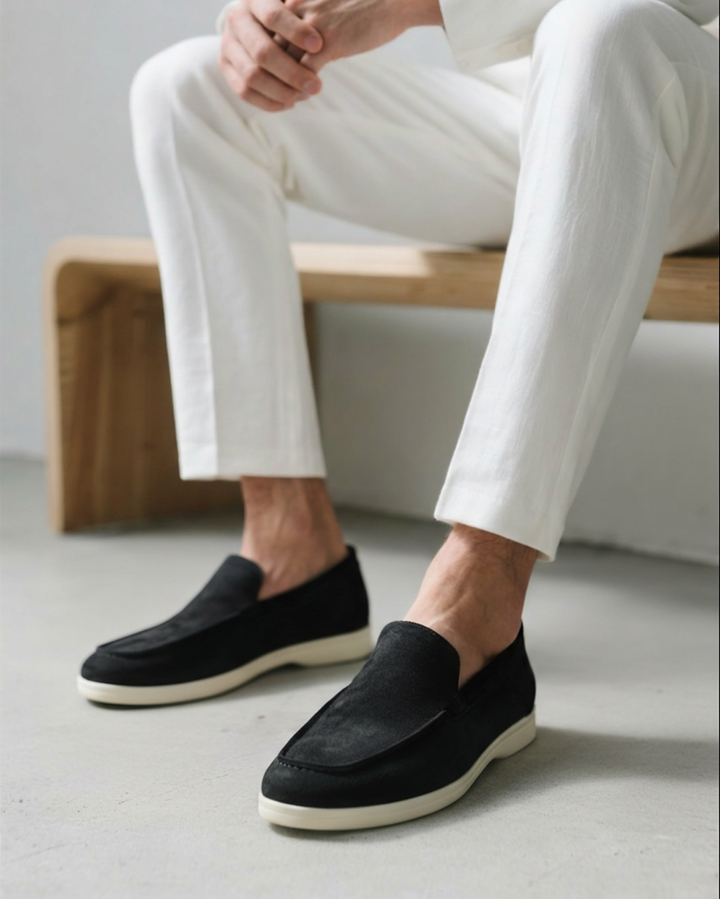 Stylish men's slip-on loafers, perfect for smart casual outfits & versatile everyday fashion.
