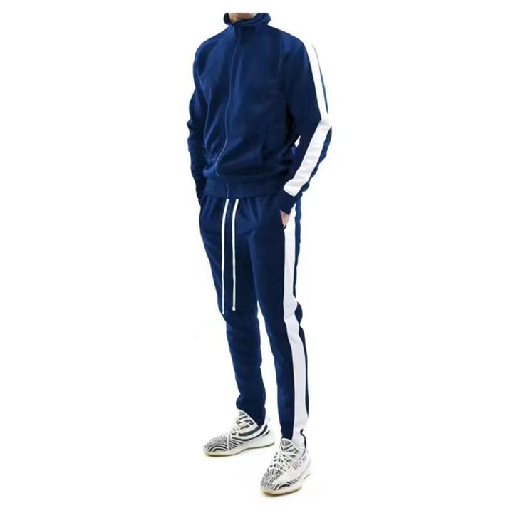 Men's athletic wear tracksuit. Perfect jogging set for gym, outdoor sports, or comfortable travel wear.