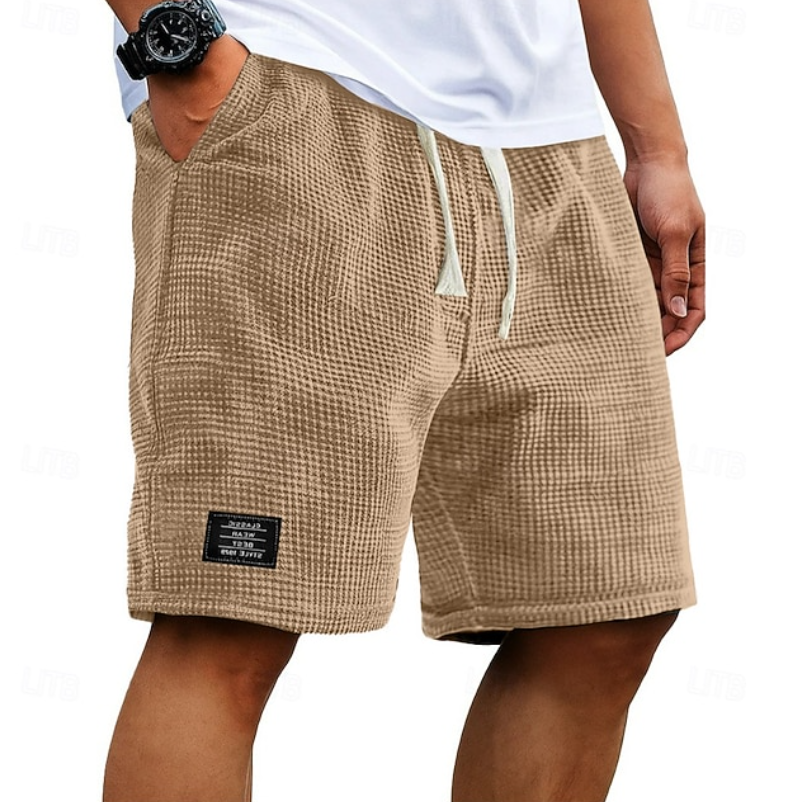 Comfortable men's casual shorts for daily wear, leisure & summer activities. Relaxed fit for warm weather.