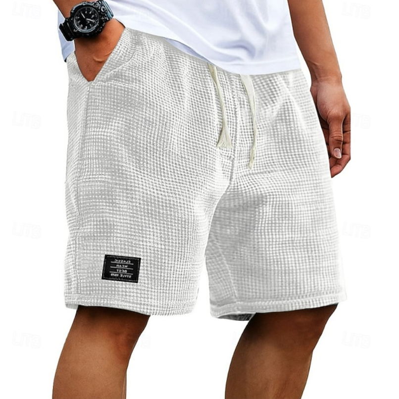 Men's fashion casual summer shorts, offering everyday comfort & relaxed fit. Breathable for warm weather.
