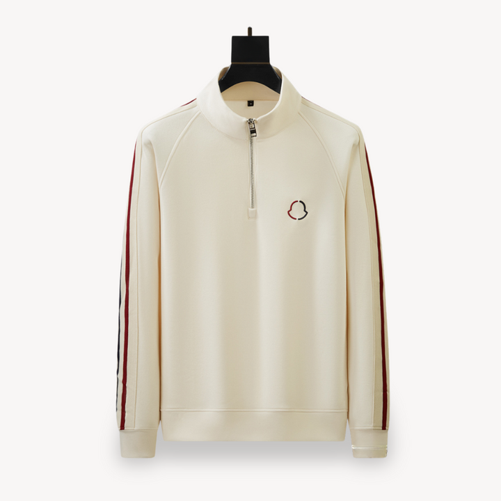 Modern men's tracksuit set featuring a zip hoodie & comfy athletic joggers.