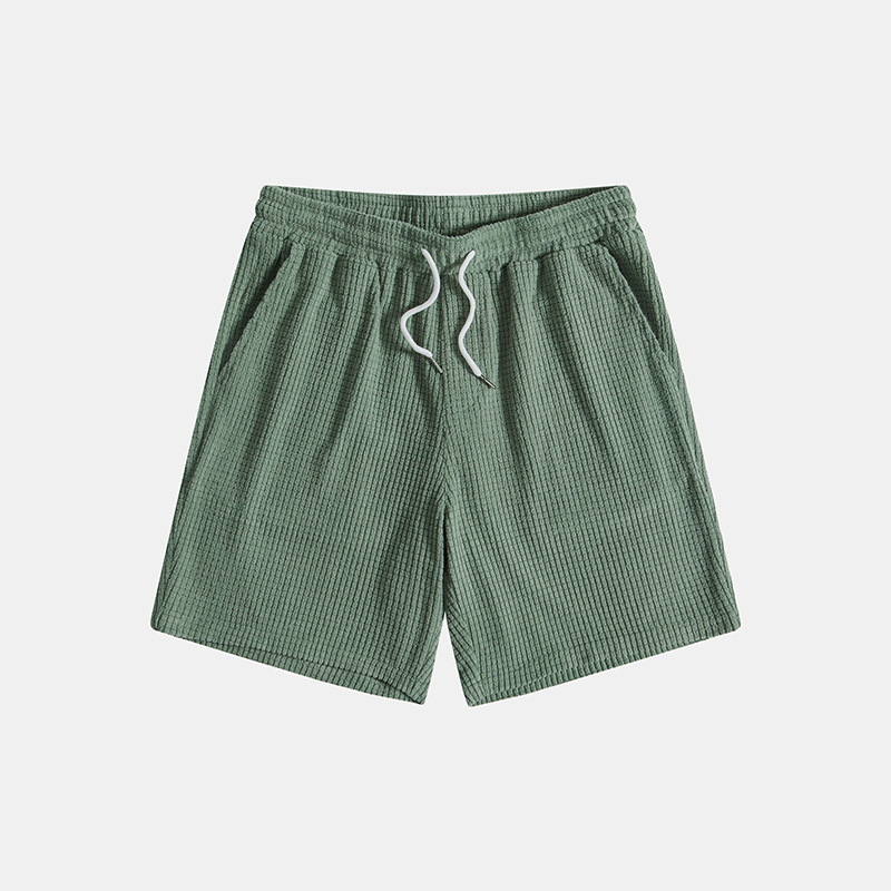 Men's comfortable summer two-piece shirt & shorts set. Perfect relaxed fit casual wear for beach or vacation.