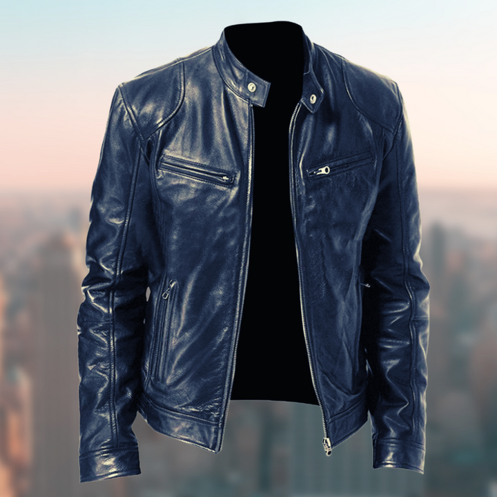 Comfortable men's all-season jacket with a classic style, perfect versatile outerwear for everyday wear.