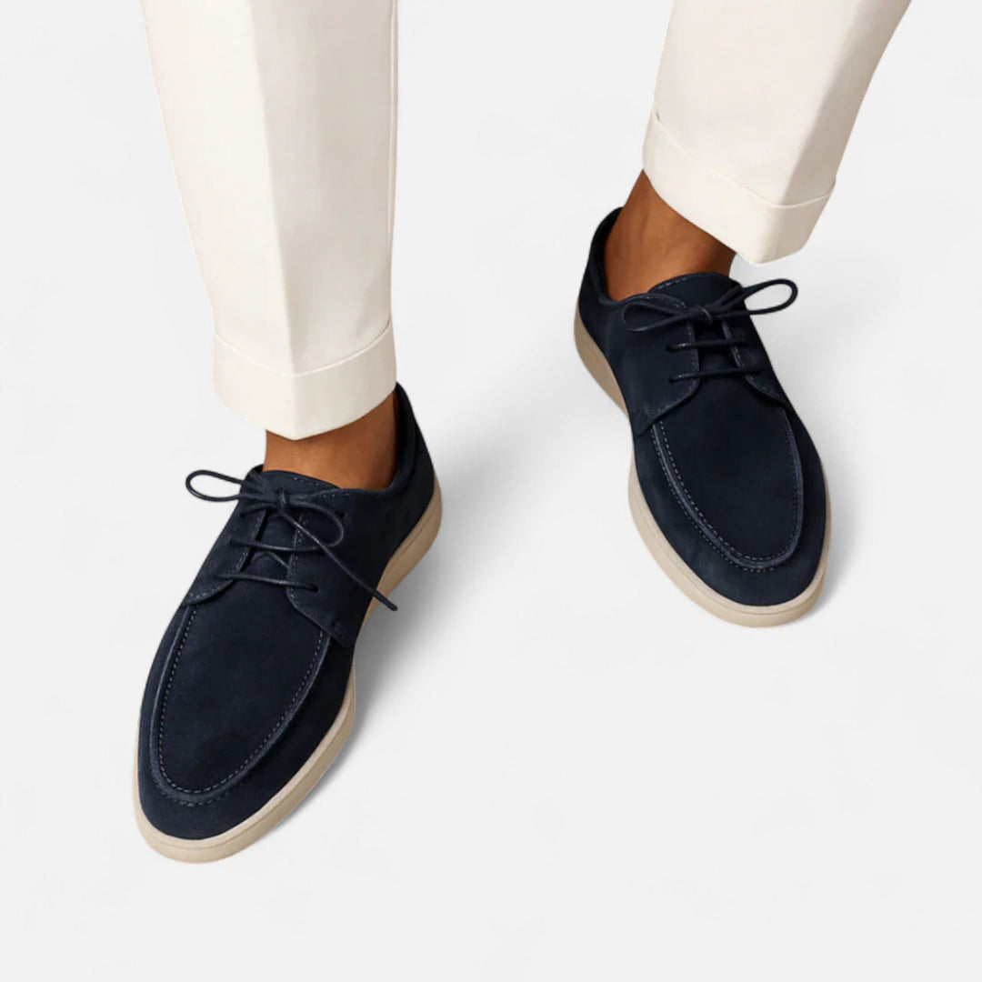 Professional men's lace-up dress shoes with a classic, versatile design for business, formal, or smart casual attire.