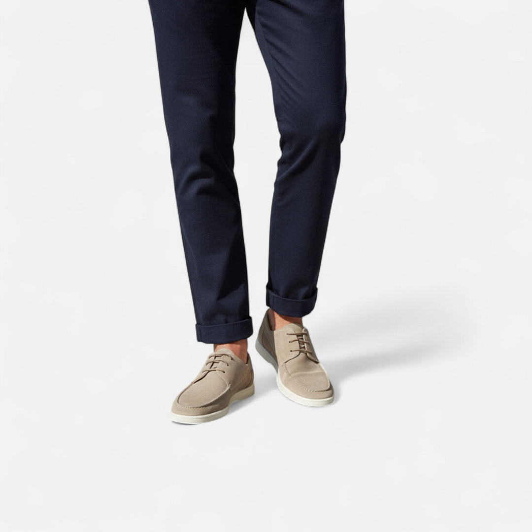 Classic men's oxford lace-up dress shoes, offering comfort and elegant style for formal events & professional settings.