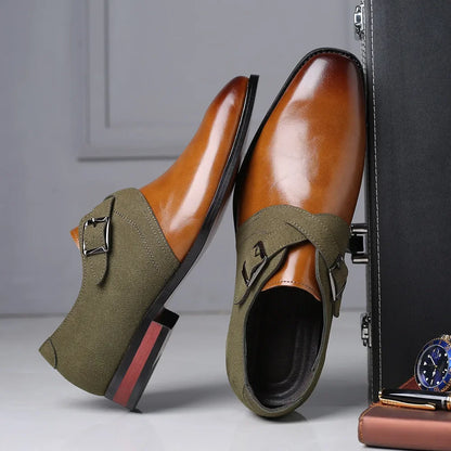 Elegant men's lace-up black oxford shoes. Essential for wedding attire, business meetings & sophisticated events.