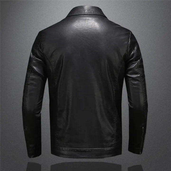 Versatile men's black Oxford jacket, perfect for everyday wear. Features a timeless design for classic men's fashion.