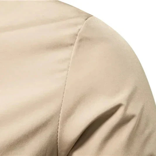 Modern men's bomber jacket, a versatile structured outerwear piece. Great for spring, autumn, and city fashion.