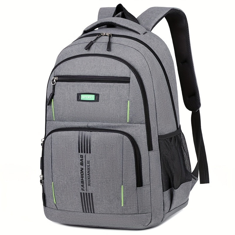 Brown leather men's backpack, durable & stylish for professional daily commutes.