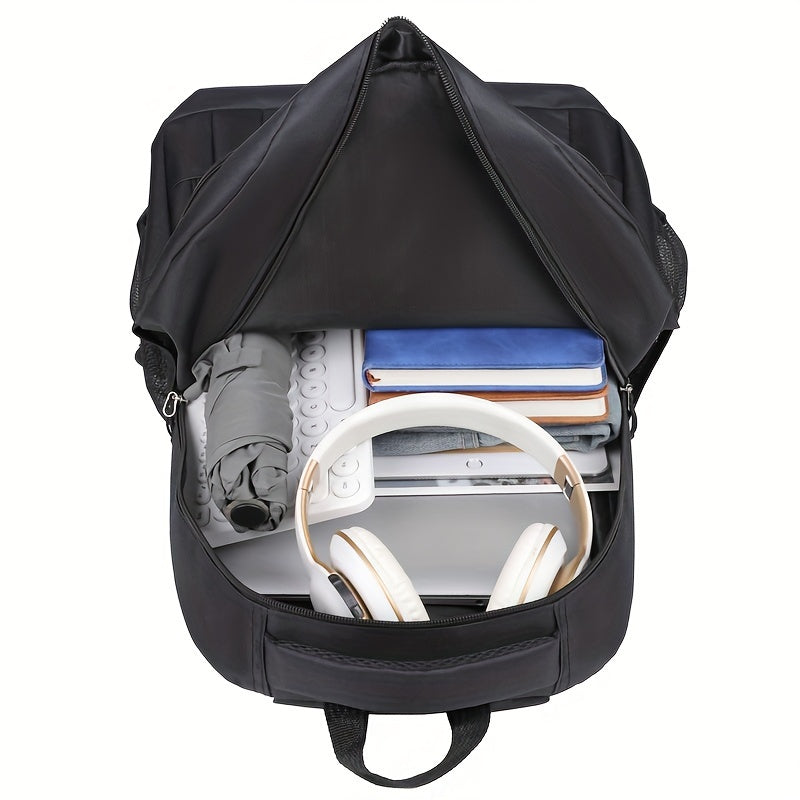 Durable men's leather commuter backpack, perfect for professional daily travel.