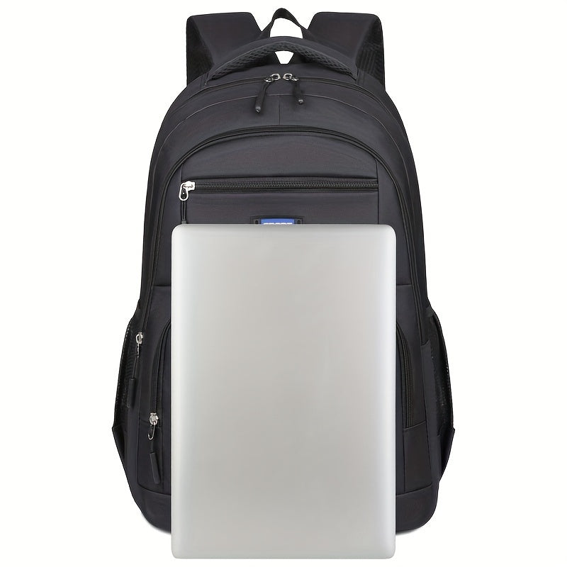 Elegant men's leather backpack, classic design for stylish everyday carry.