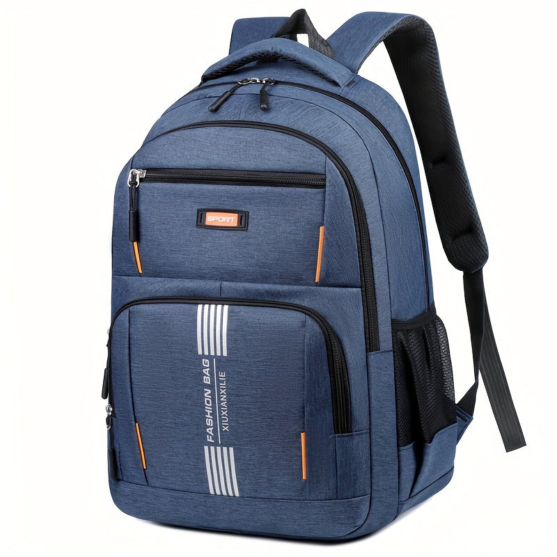 Versatile men's leather travel backpack, durable and chic for any journey.