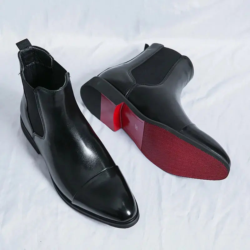 Stylish men's Chelsea boots. Comfortable ankle boots perfect for everyday, casual, or formal occasions.